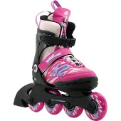 K2 Lumi Pro, rullaluistimet, junior, pinkki/sininen