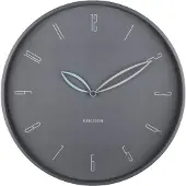Karlsson seinäkello Petals dark grey KA6012GY