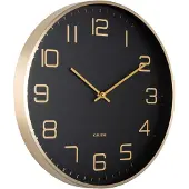 Karlsson Wall Clock Elegance Glow Jungle Green - Gold - Ø 40 CM