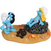 Diverse Smurfette And Hefty On The Beach Kuvio