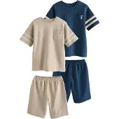 Next Yöpuku beige / laivastonsininen