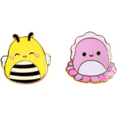 Squishmallows Fizz - Sunny & Auggie Pin Badges x 2 CDU (350162)
