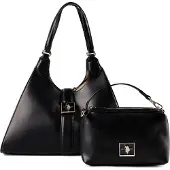 U.S. POLO ASSN. Olkalaukku kulta / musta