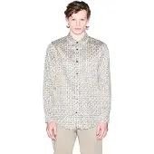 Armani Exchange for man. XM001942AF19194F1165 Soft beige shirt (XS), Casual, Cotton, Classic, Long sleeve