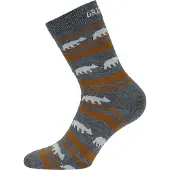 Gridarmor Striped Bear Merino Socks Grey/Beige/White Arkisukat Navy Blue/Beige/White 40-43