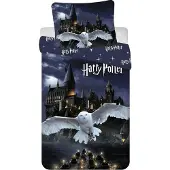 Jerry Fabrics Harry Potter "Tylypahkan yö" Lasten Vuodevaatesetti 140x200 – 2 osaa, Mikrokuitu