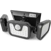 Entac Wandlampe outdoor mit PIR & Solarfunktion 3fach (ESL3H-SMD)