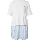 Tommy Hilfiger Underwear Pyjamashortsit ecru / vaaleansininen / musta