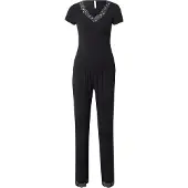 Hunkemoller Pj Ss Pant Jersey Modal Nana - Black - XS