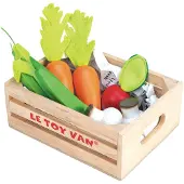 Le Toy Van Lelu - Lelupakettiauto - Kasvissadoni - Kauppias- ja keittiökokoelma