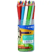 Lyra Super Ferby Lacquered Plastic Tube 18 pcs