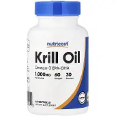 Nutricost - Krilliöljykompleksi 1000 mg (60 pehmeää kapselia)