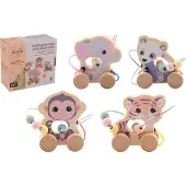 Jouéco The Wildies Wooden Animal with Bead Track