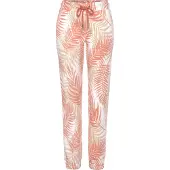 LASCANA Pyjamahousut beige / koralli / valkoinen