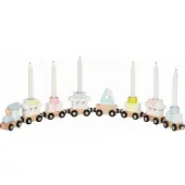 Sonstige Verlage Wooden Birthday Train 10 pieces.