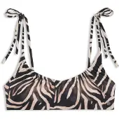 HUGO for woman. 50561287 Fancy animalprint bikini top (L), Animal Print, Beachwear, Polyamide