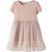 Lil´ Atelier Nmffanella Ss Tulle Dress Lil - Pink - 92
