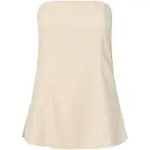 Pieces Pcmajse Fitted Bandeau Top Wvn D2D Pp - Beige - XS