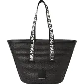 Karl lagerfeld JEANS Ostoskassi musta / valkoinen