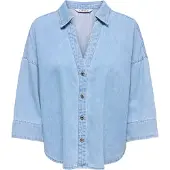 ONLY Onlmontes 3/4 Dnm Shirt Gua - Blue - XL