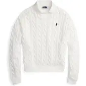 Ralph Lauren 2/20 Cotton-Knt-Polo - White - S