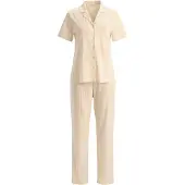 Dagi Pyjama curry / vaaleankeltainen / valkoinen