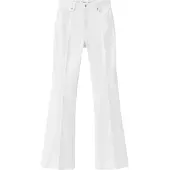 Mango Violet Flared High-Rise Jeans - White - 44