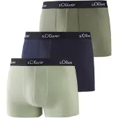 s.Oliver Bokserishortsit laivastonsininen / khaki / pastellinvihreä / musta