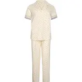 Dagi Pyjama beige / kerma / pastellinsininen