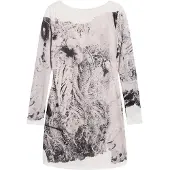 Desigual Mekko pastellinpinkki / musta / offwhite