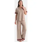 Dagi Pyjama sinappi / syklaami / roosa / puuteri