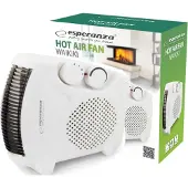 Esperanza EHH004 electric space heater Indoor Black,White 2000 W