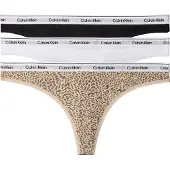Calvin Klein Thong 3Pk - Black - L