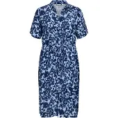 ONLY Carmakoma Caryasmin S/S Shirt Dress Wvn Noos - Blue - 46