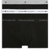 Tommy Hilfiger Underwear Bokserishortsit 'Essential' harmaa / punainen / musta / valkoinen