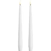 Moods & More - LED Kruunukynttilä 2,3x25 cm 2 kpl Silk White