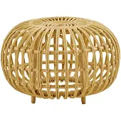 Sika-Design , Ottoman Ø55 cm taidepalmikkona luonnonvärisenä