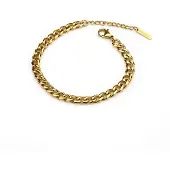Madoww Unisex Cuban Chain kullattu rannekoru 20cm