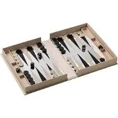 Printworks Classic - Art Of Backgammon Mirror Beige/Clear