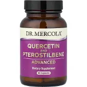 Dr. Mercola , Kvihtihappo ja Pterostilbene Edistetty, 60 Kapselia