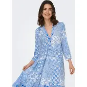 ONLY Onlmilana 7/8 Dress Wvn Noos - Blue - M