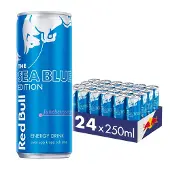 Red Bull 24x Energiajuoma, 250 ml, Sea Blue Edition (Juneberry)