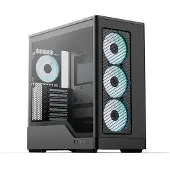 Aerocool D520A Black, ikkunallinen miditornikotelo, musta