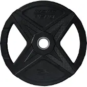 Master Fitness Nero Rubber Plate