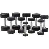 Master Fitness Hantel Premium, Hantlar gummi - 20 kg