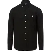 Ralph Lauren Custom Fit Linen Shirt - Black - M