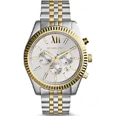 Michael Kors Miesten kello MK8344 Lexington Hopea/Kullanvärinen