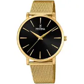 Festina Naisten kello F20476-2 Musta/Kullansävytetty teräs Ø38 mm