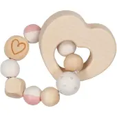 Goki Wooden Gripping Ring Heart