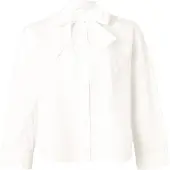 Armani Exchange for woman. XW001757AF12812U0002 Blouse white bow (M), Casual, Cotton, Classic, Long sleeve